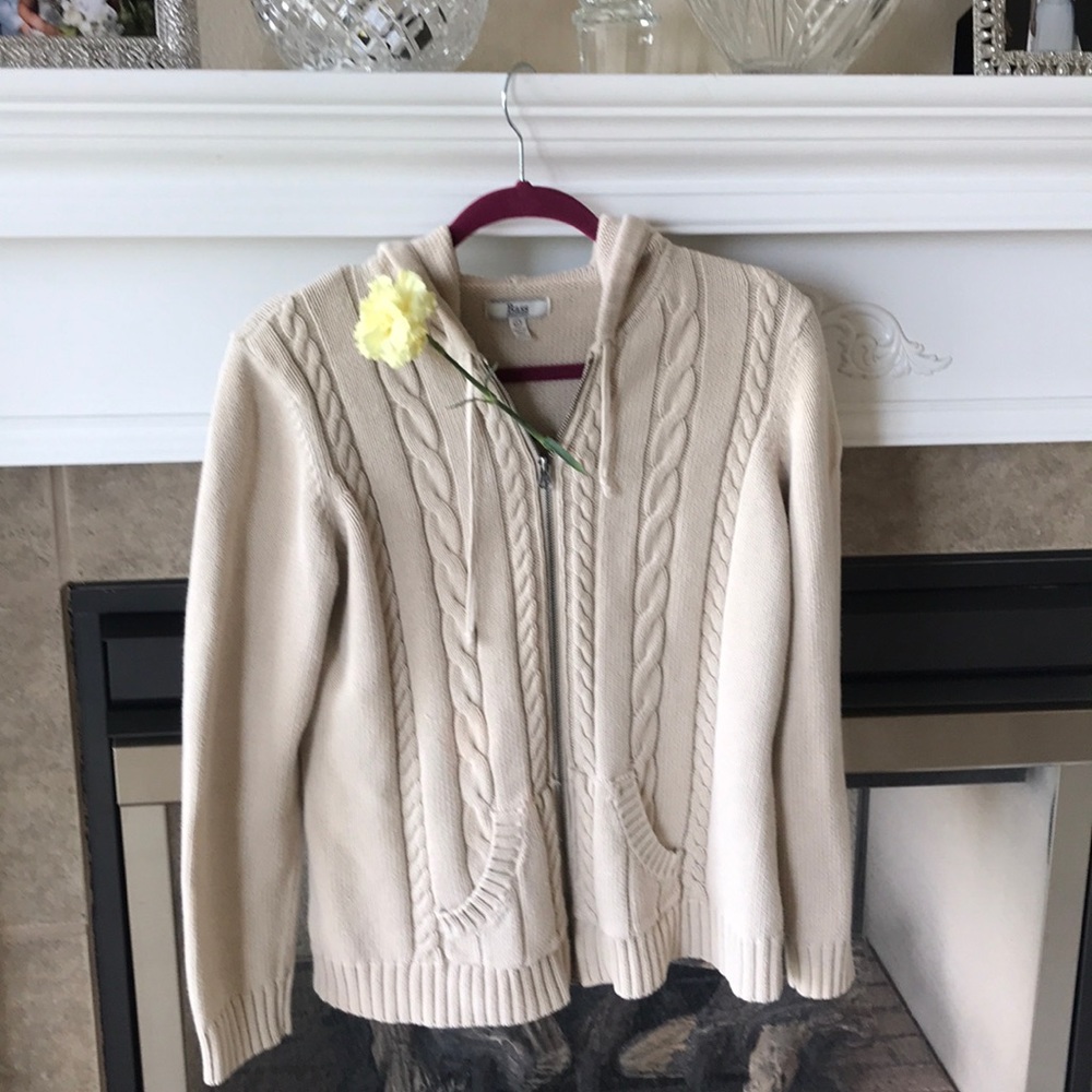 Bass & Co, S Lg, 100% cotton, zip hooded sweater
